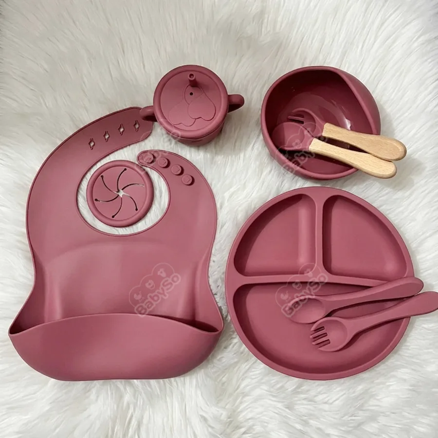 Kokibebe Full Silicone Feeding Set - 8pcs