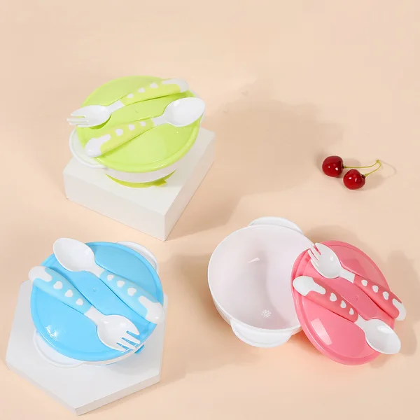 Premium Baby Food Storage Bowl with Spoon - 3pcs - Image 3