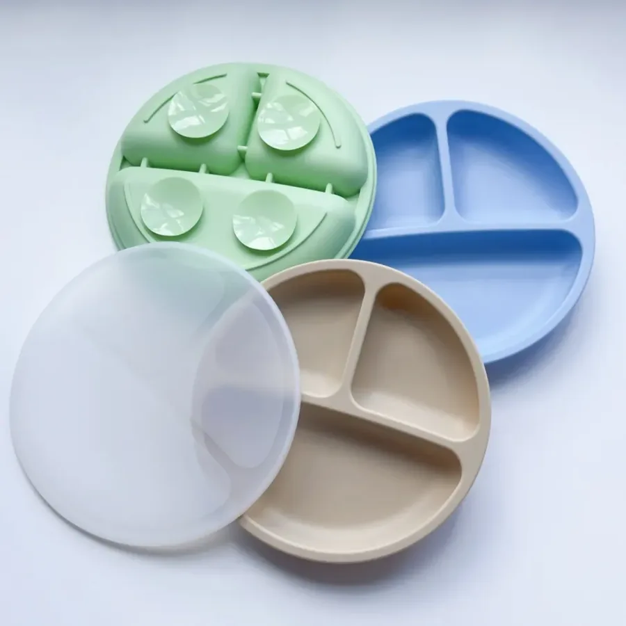 Buy Silicone Plate with Lid for Baby