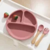 Silicone Suction Plate with Spoon