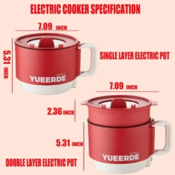 Alternative view of Multifunctional Mini Cooking Non Stick Pot For Baby
