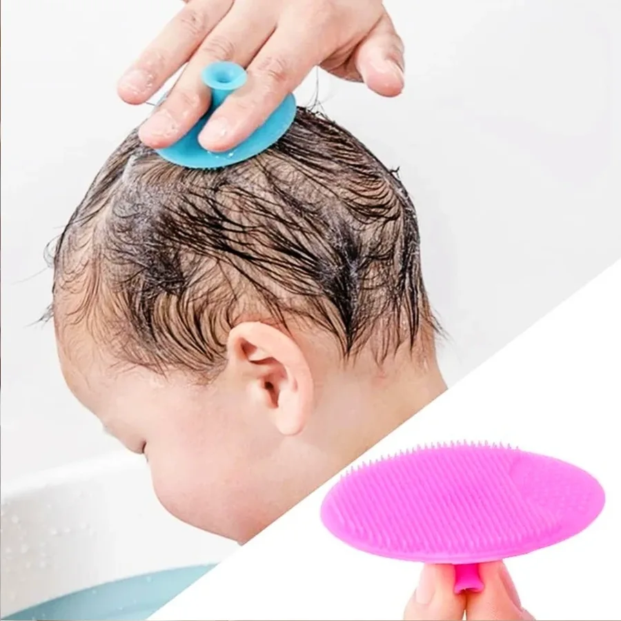 Apple Bear Baby Silicone Shampoo Brush - Image 2