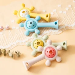 Alternative view of Sunflower Silicone Rattle Teether Toy
