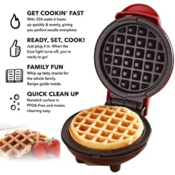 Alternative view of Mini Waffle Maker Home Baking Machine for Children