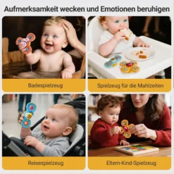 Baby Suction Cup Spinner Toy 3pcs