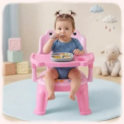 Sweet Baby Feeding Chair With Tray Pink