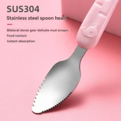 Alternative view of Baby Double Head Fruit Puree Silicone Spoon