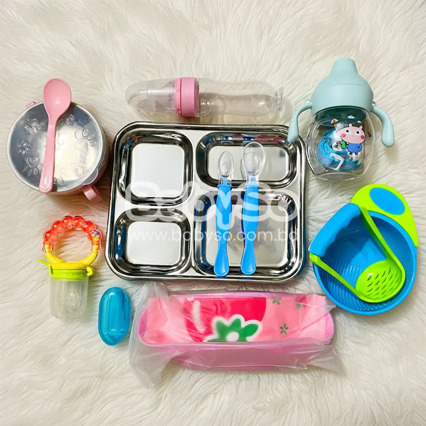Baby Solid Feeding Combo - 9 Items