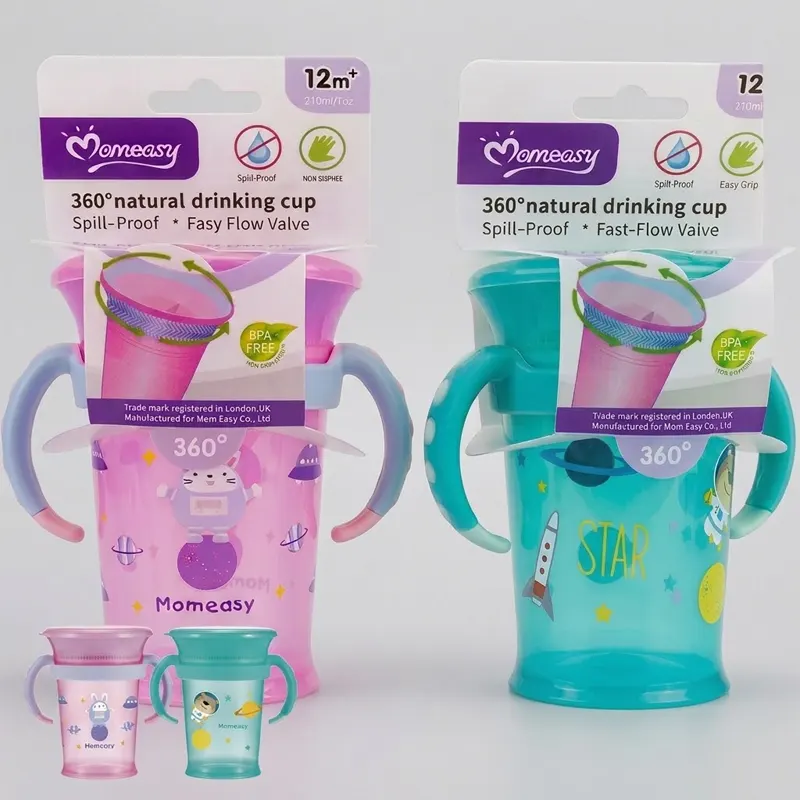 Momeasy 360 Degree Water Training Cup with Handle
