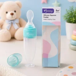 Momeasy Full Silicone Spoon Feeder Blue