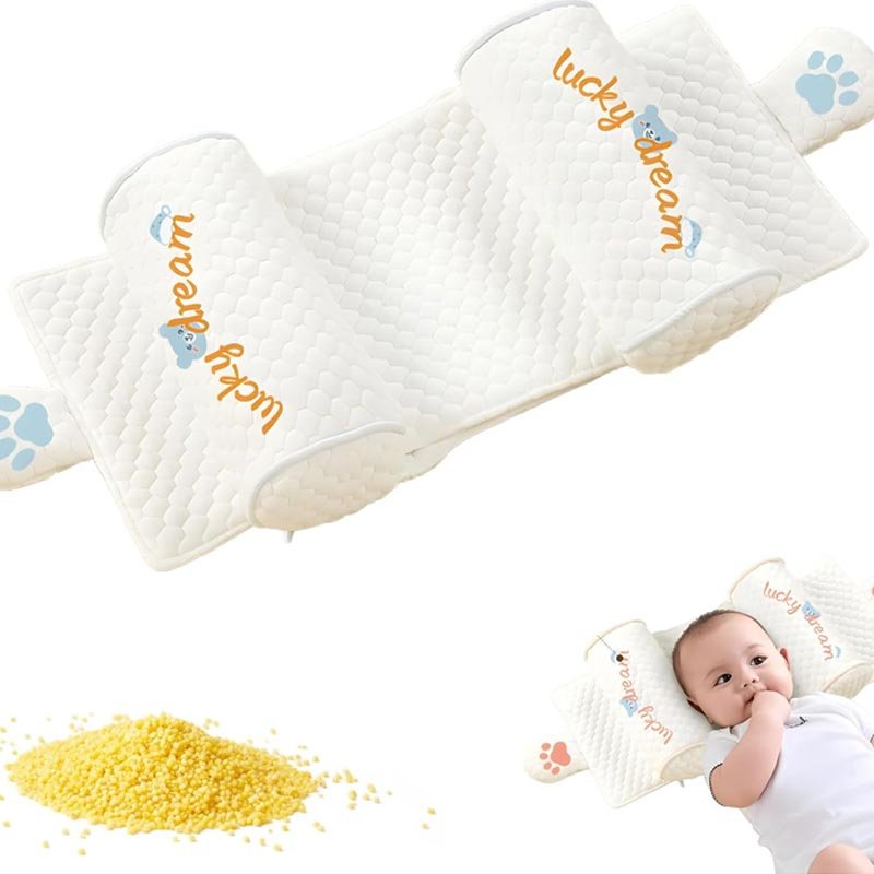 Mustard Roll Head Shaping Pillow For Baby