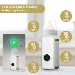 Portable Rechargeable Baby Bottle Warmer