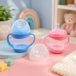 Silicone Nipple Baby Kids Water Bottle 160 ML