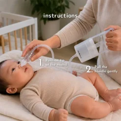 Hand Pump Nasal Aspirator For Babies and Toddlers